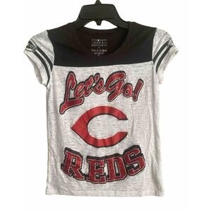 5th And Ocean MLB Cincinnati Reds Baseball Tee Womens Shirt‎ Size 10